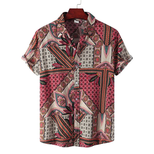 Summer Men's Casual Printed Shirt